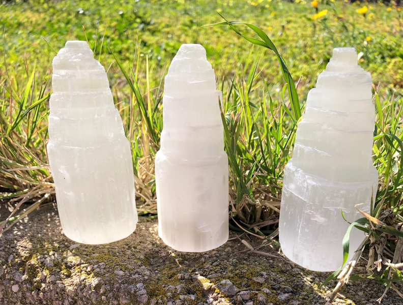 Monolito selenita 10 cm aprox